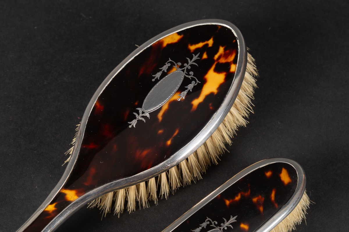 Paire de brosses, argent, Broadway & Co, 1926 Angleterre, Birmingham. -photo-4