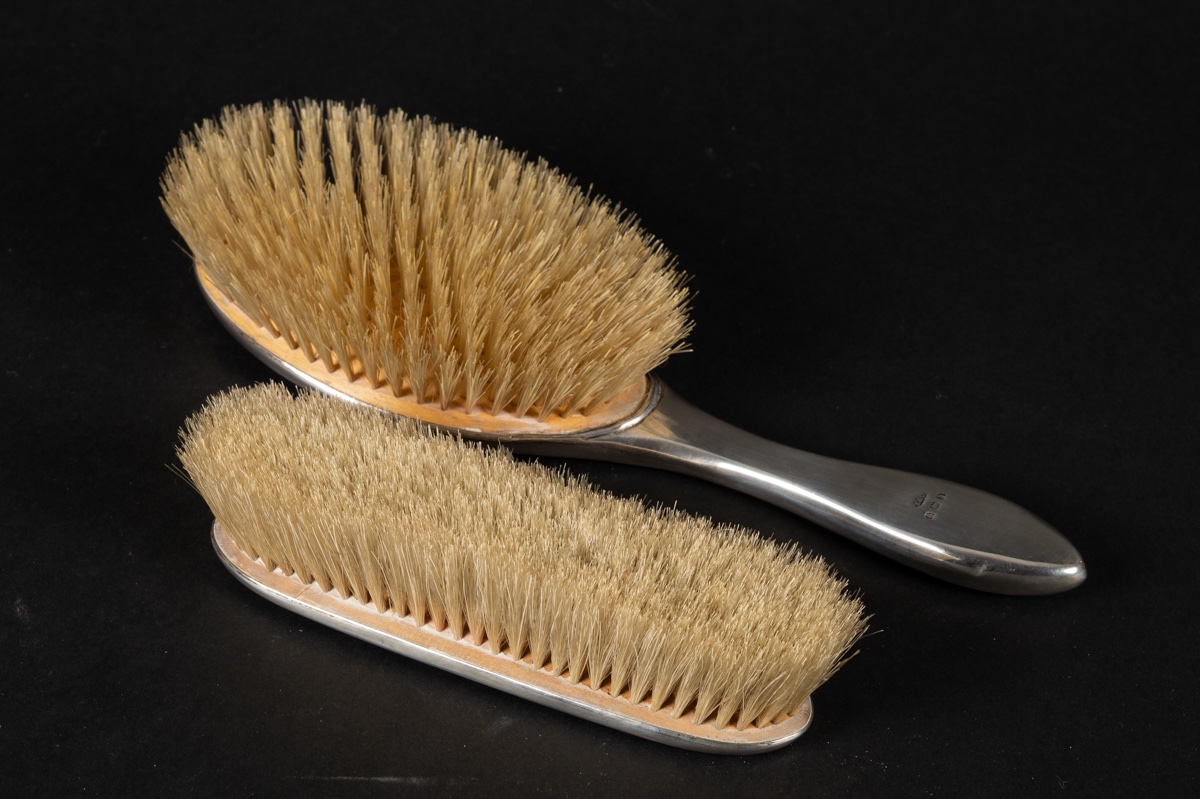 Paire de brosses, argent, Broadway & Co, 1926 Angleterre, Birmingham. -photo-3