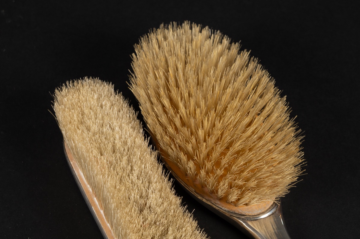 Paire de brosses, argent, Broadway & Co, 1926 Angleterre, Birmingham. -photo-5