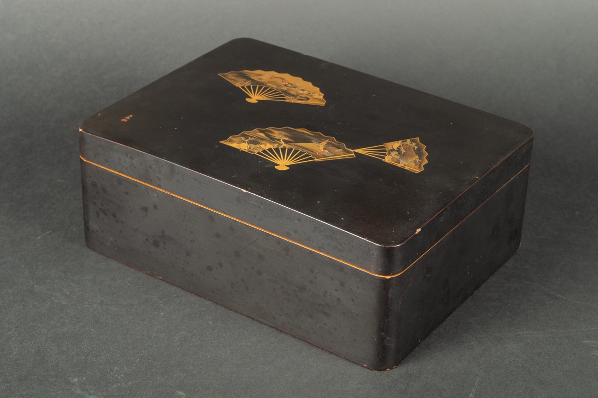 Tebako - Boîte à éventails, laque maki-e, Japon, ère Meiji (1868-1912) -photo-2