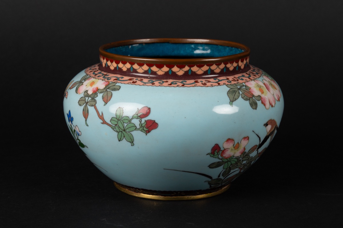 Cloisonné Planter, Japan, Meiji Era (1868-1912).  -photo-2