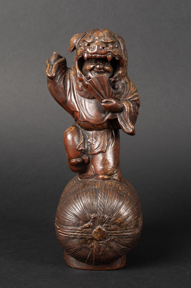 Danseur masqué, Bizen, Japon, XIXe-XXe siècle -photo-3
