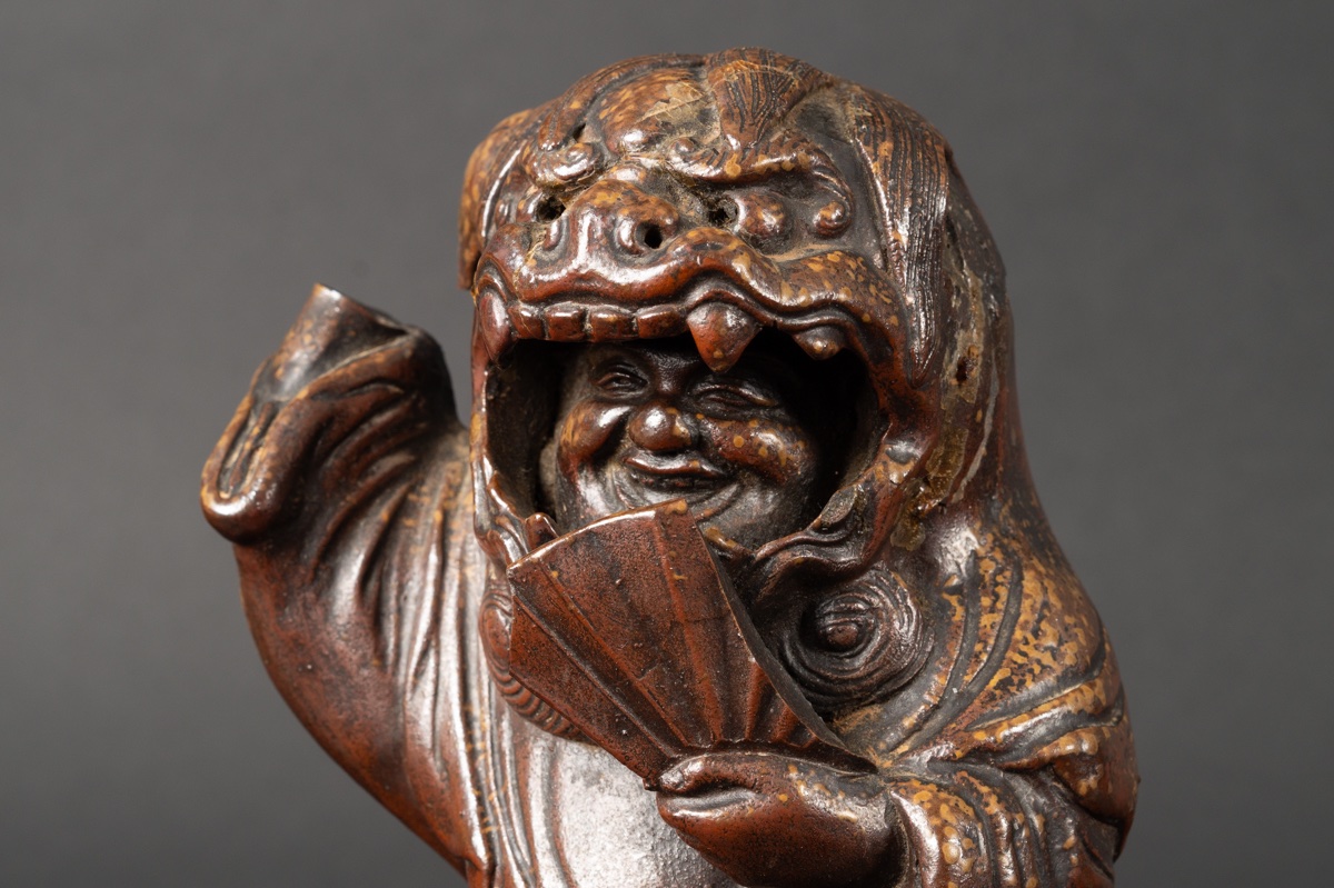 Danseur masqué, Bizen, Japon, XIXe-XXe siècle -photo-4