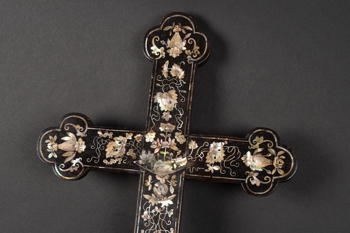 Inlaid Cross, Tonkin, Vietnam, 19th Century  -photo-2