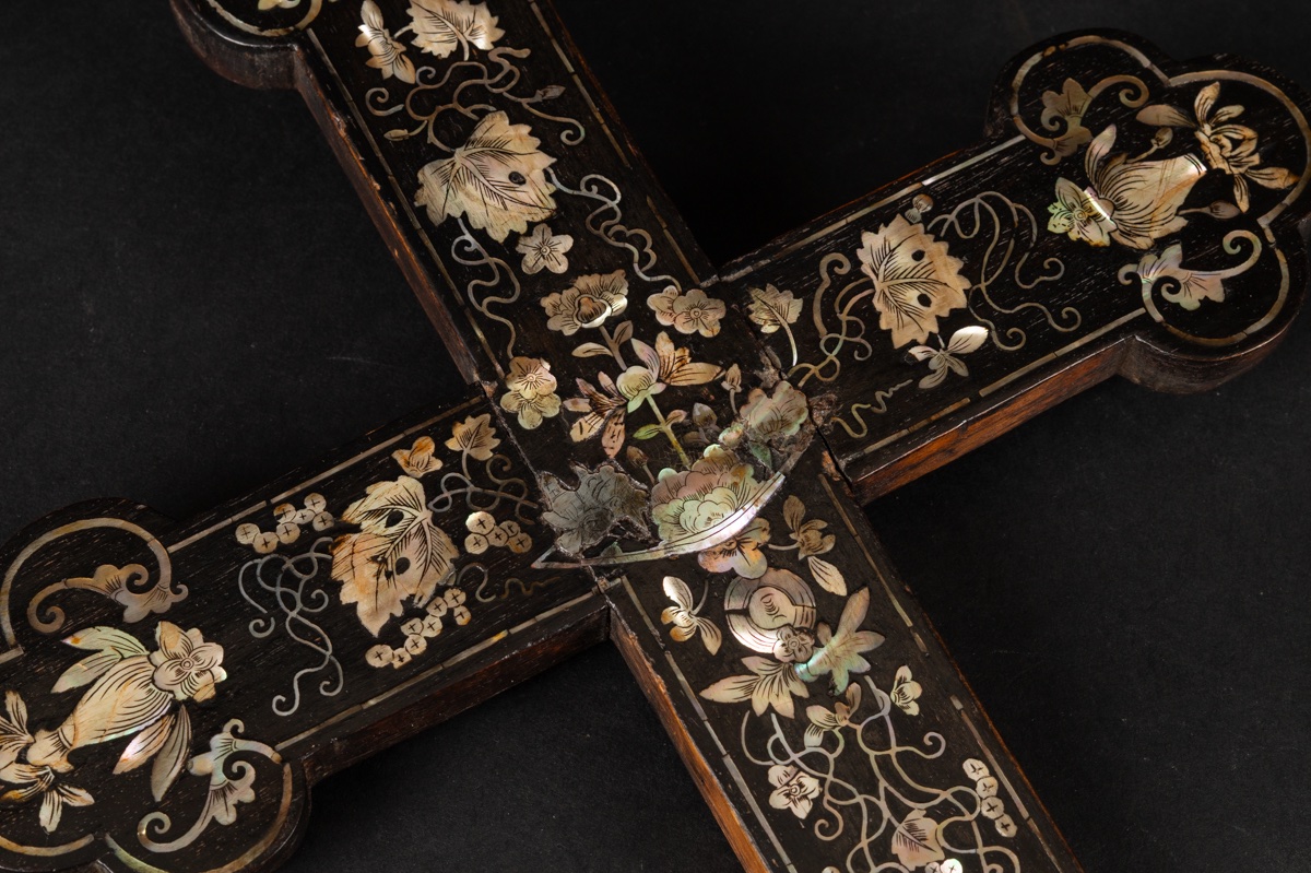 Inlaid Cross, Tonkin, Vietnam, 19th Century  -photo-4