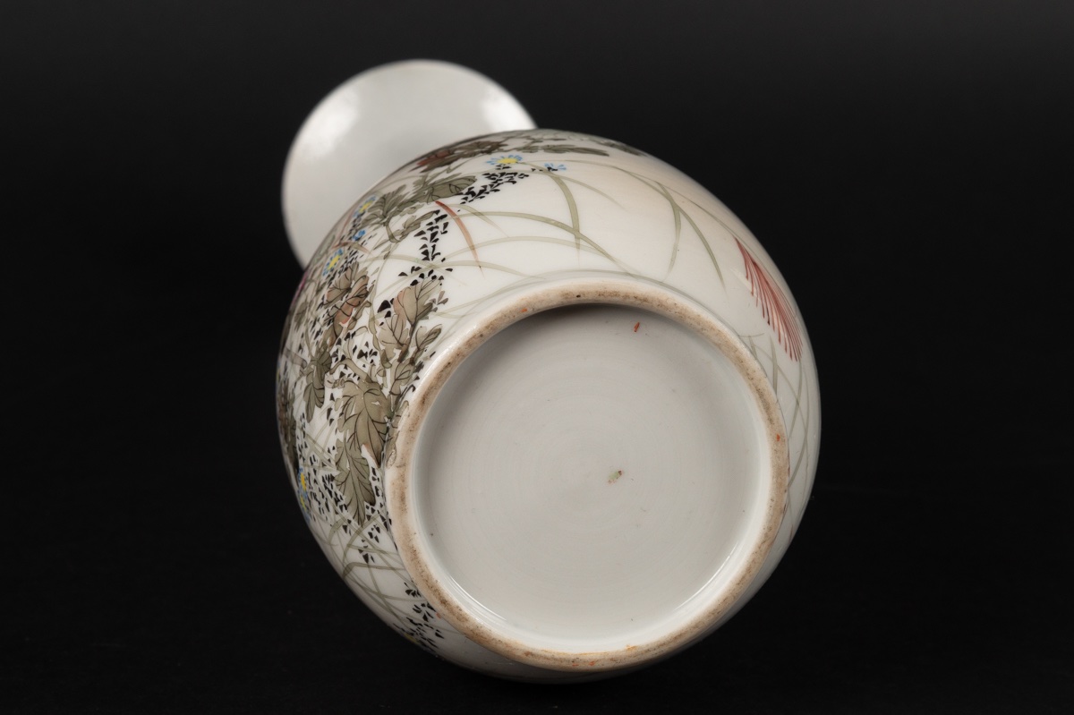 Vase With Kingfisher, Kutani, Japan, Meiji Period (1868-1912). -photo-7