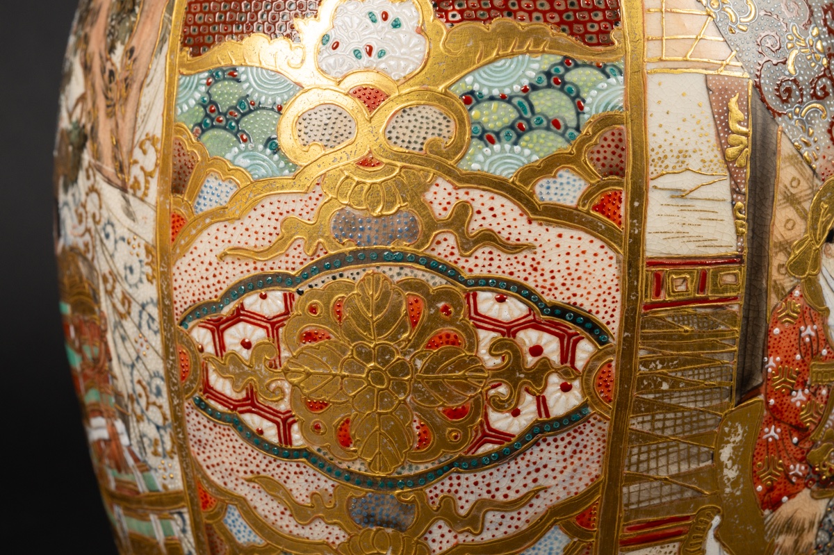 Vase avec des samouraïs, Satsuma, Japon, époque Meiji (1868-1912). -photo-6