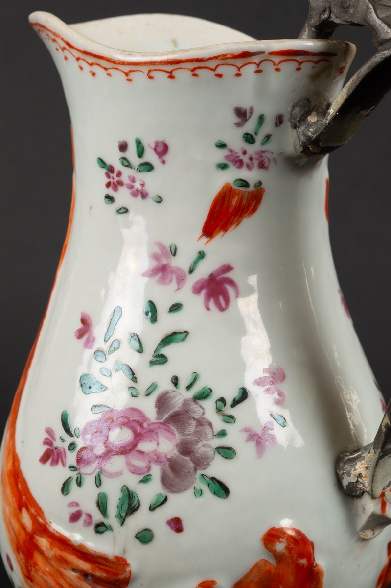 Pichet avec anse en métal, Chine, dynastie Qing, XVIIIe siècle. -photo-4