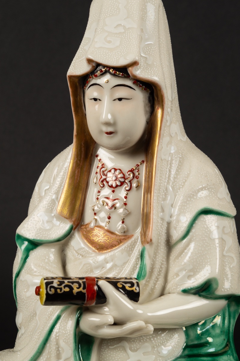Kannon Bosatsu, Kutani, Japon, ère Meiji (1868-1912). -photo-3