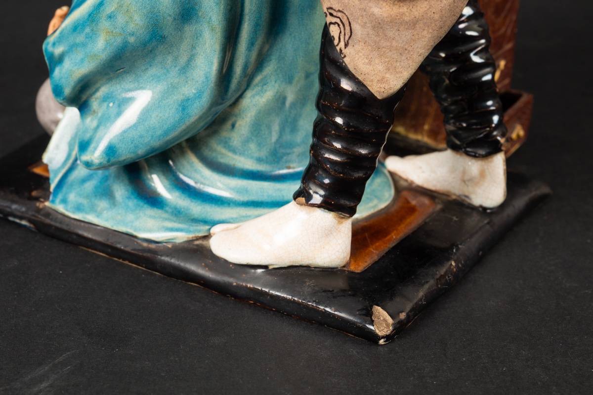 Le coiffeur et son client, Japon, ère Meiji, fin du XIXe siècle.  -photo-7