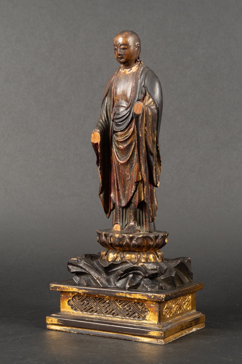 Jizō Bosatsu, Polychrome Wood, Japan, Edo Period (1603-1868). -photo-3