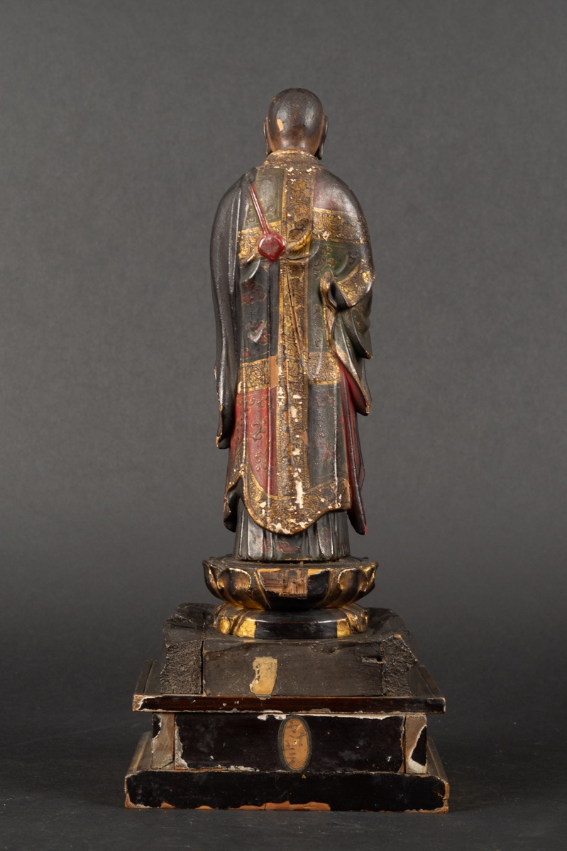Jizō Bosatsu, Polychrome Wood, Japan, Edo Period (1603-1868). -photo-4