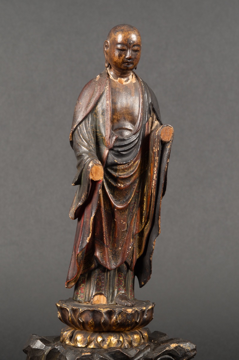 Jizō Bosatsu, Polychrome Wood, Japan, Edo Period (1603-1868). -photo-1