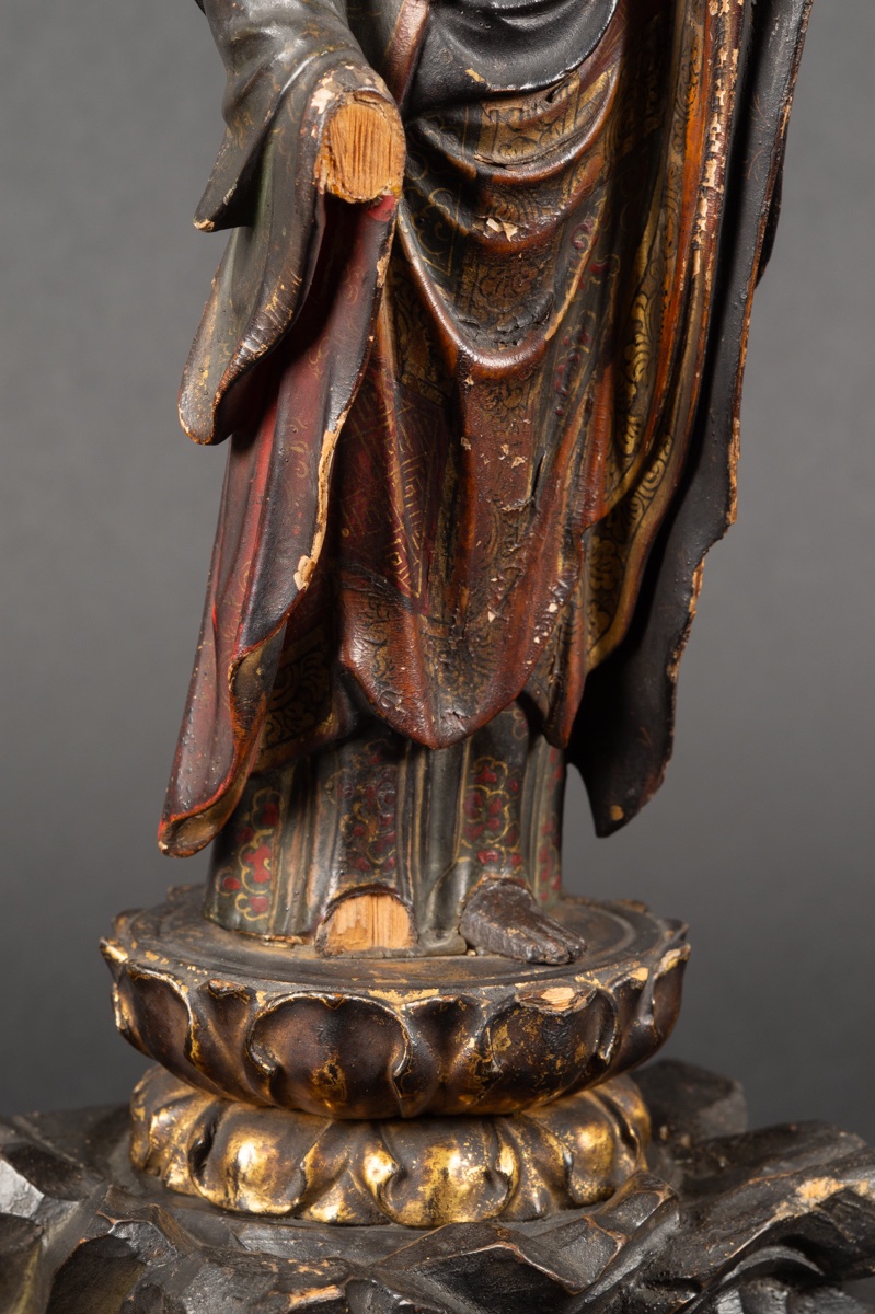 Jizō Bosatsu, Polychrome Wood, Japan, Edo Period (1603-1868). -photo-4