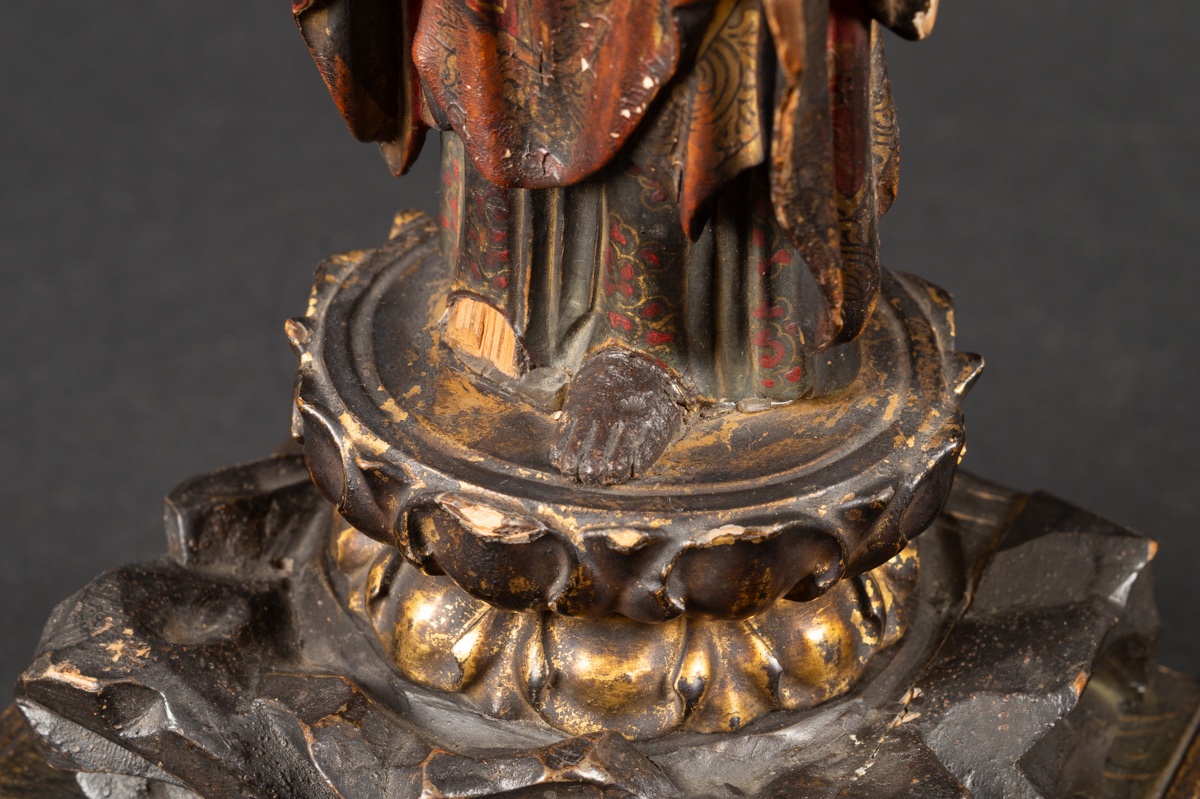 Jizō Bosatsu, Polychrome Wood, Japan, Edo Period (1603-1868). -photo-5