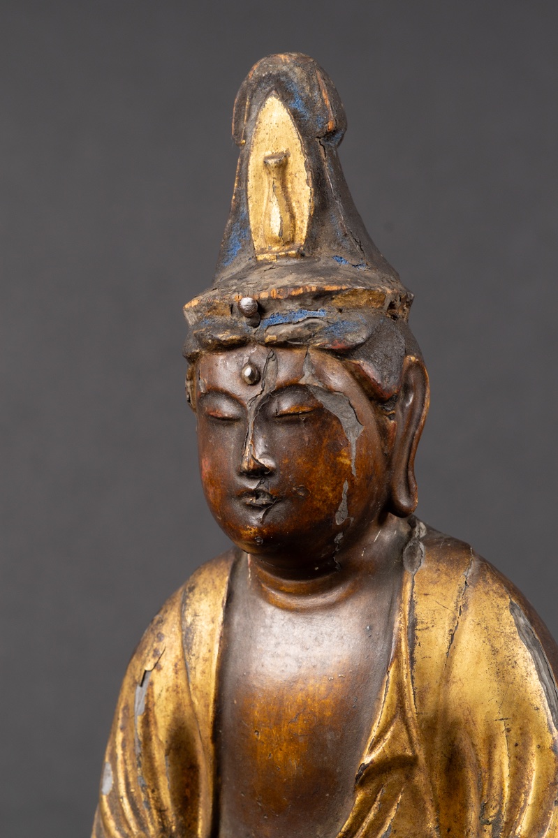 Seishi Bosatsu, Gilded Wood, Japan, Edo Period (1603-1868).  -photo-5
