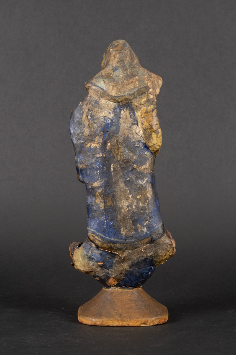 Immaculate Virgin Mary, Polychrome Wood, South America, 18th Century -photo-1