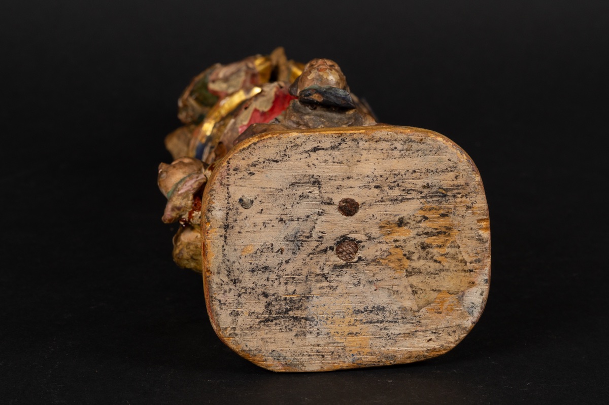 Immaculate Virgin Mary, Polychrome Wood, South America, 18th Century -photo-8