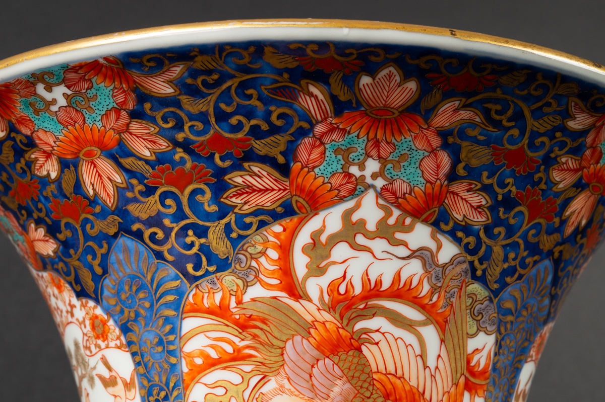 Vase With Dragons And Phoenix, Fukagawa - Koransha, Arita - Imari, Japan, Meiji Era (1868-1912). -photo-5