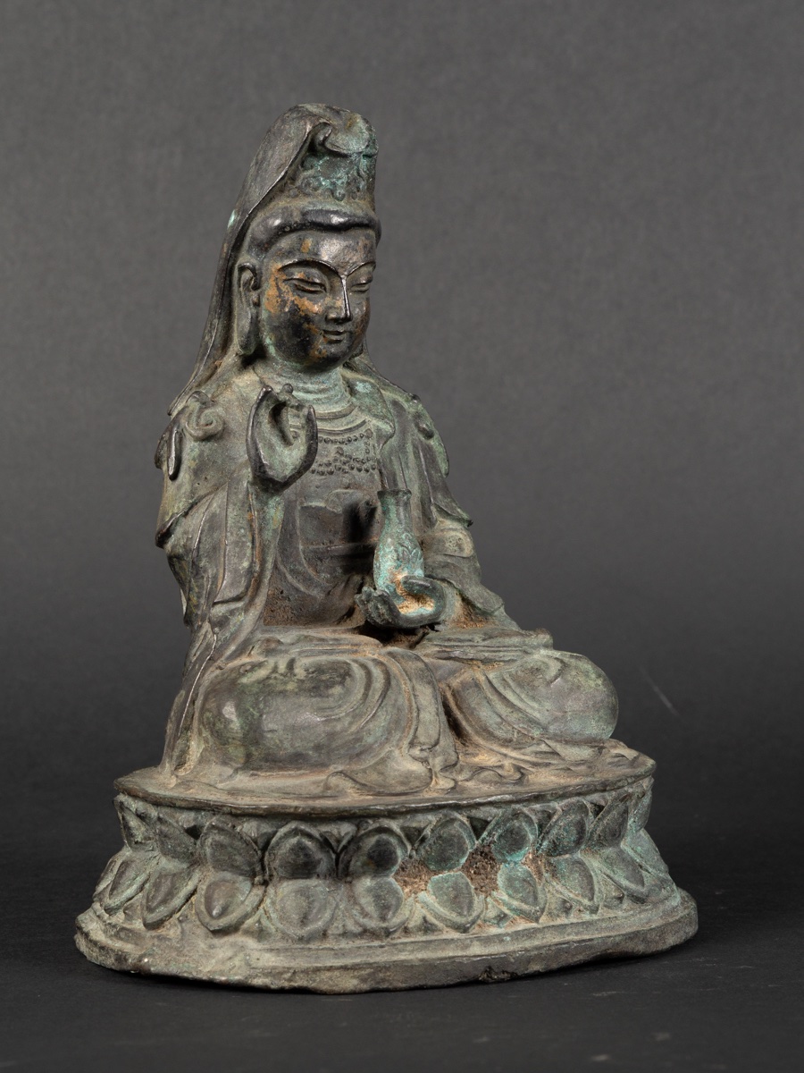 Guanyin, Bronze, China, Qing Dynasty (1644-1912).  -photo-2