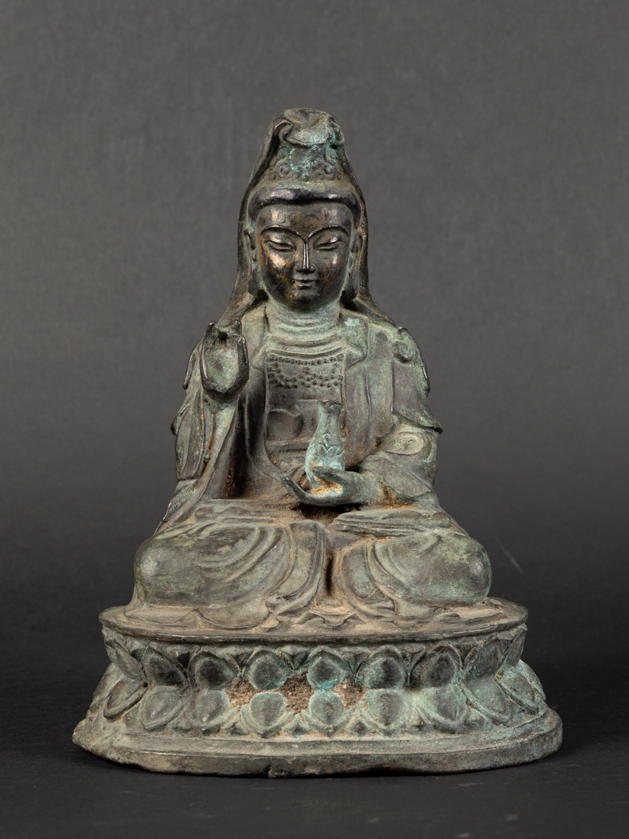 Guanyin, Bronze, China, Qing Dynasty (1644-1912).  