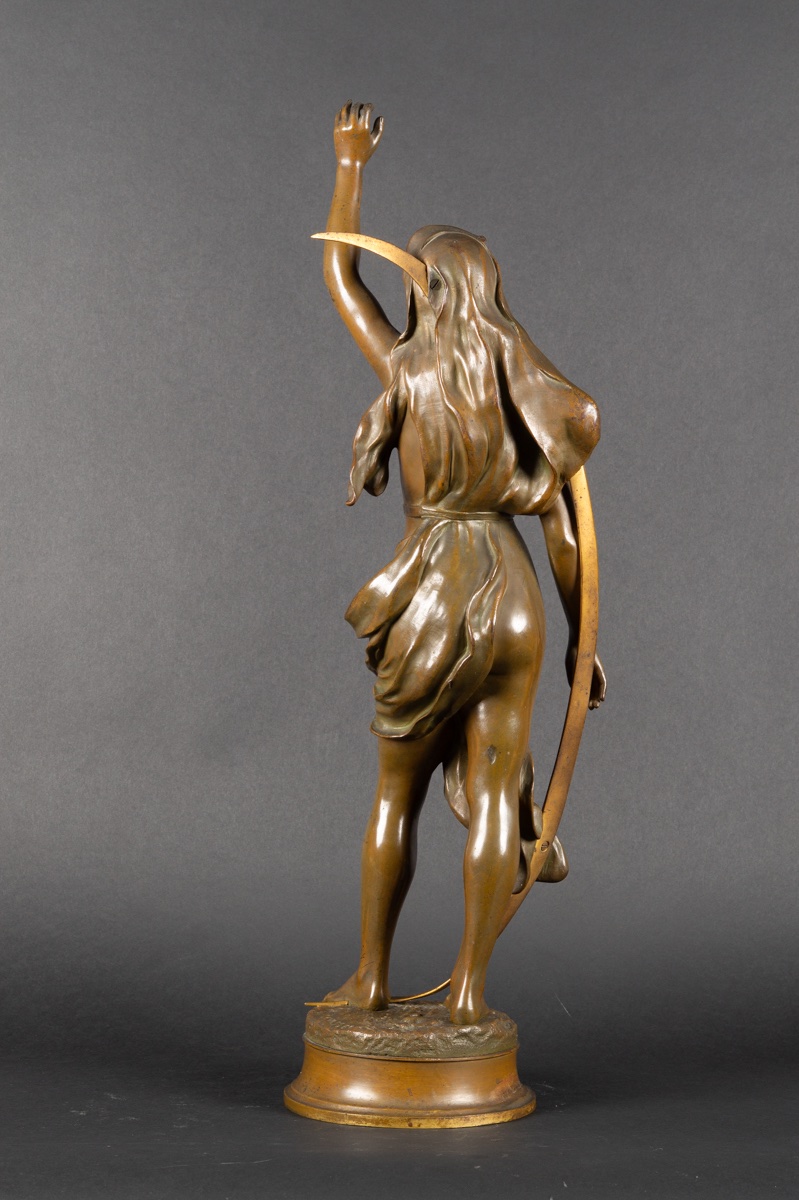 Shepherd's Star, Henri Louis Levasseur (1853-1934), Bronze, France, 19th Century -photo-4