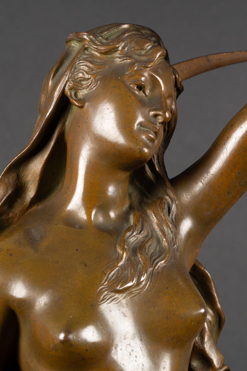 Shepherd's Star, Henri Louis Levasseur (1853-1934), Bronze, France, 19th Century -photo-3