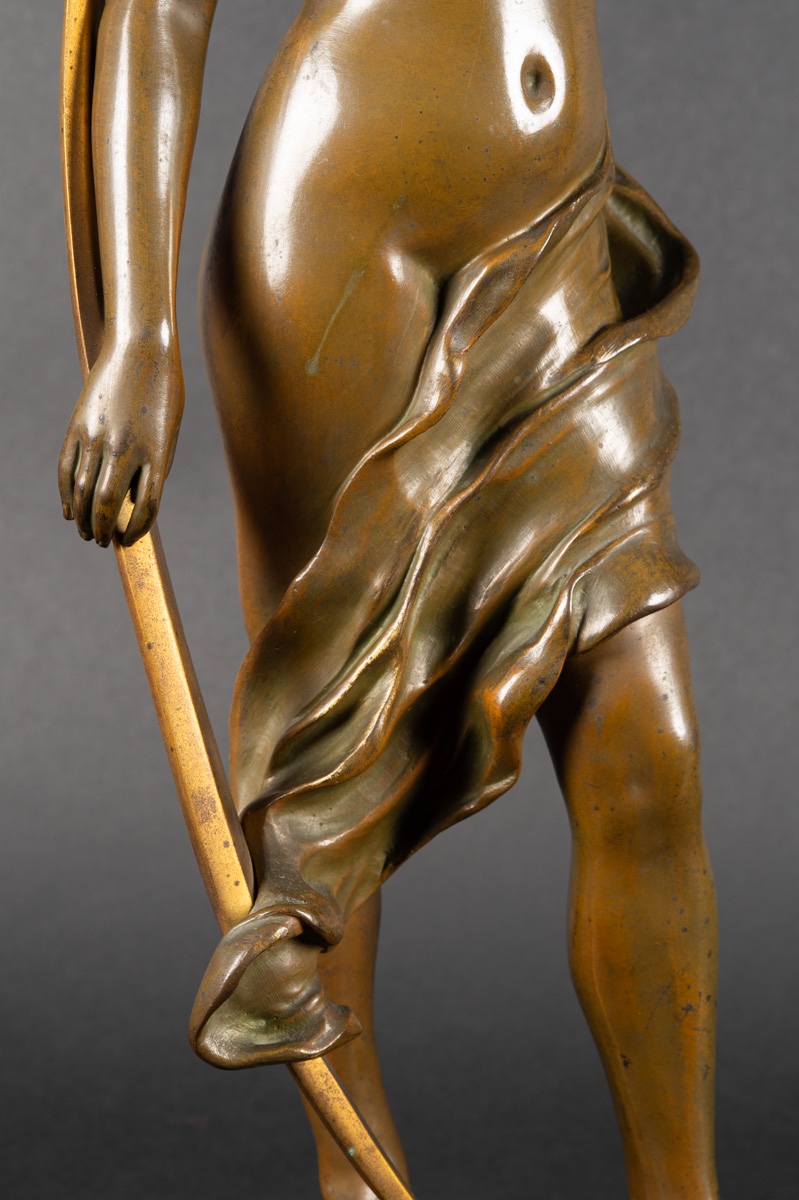 Shepherd's Star, Henri Louis Levasseur (1853-1934), Bronze, France, 19th Century -photo-4