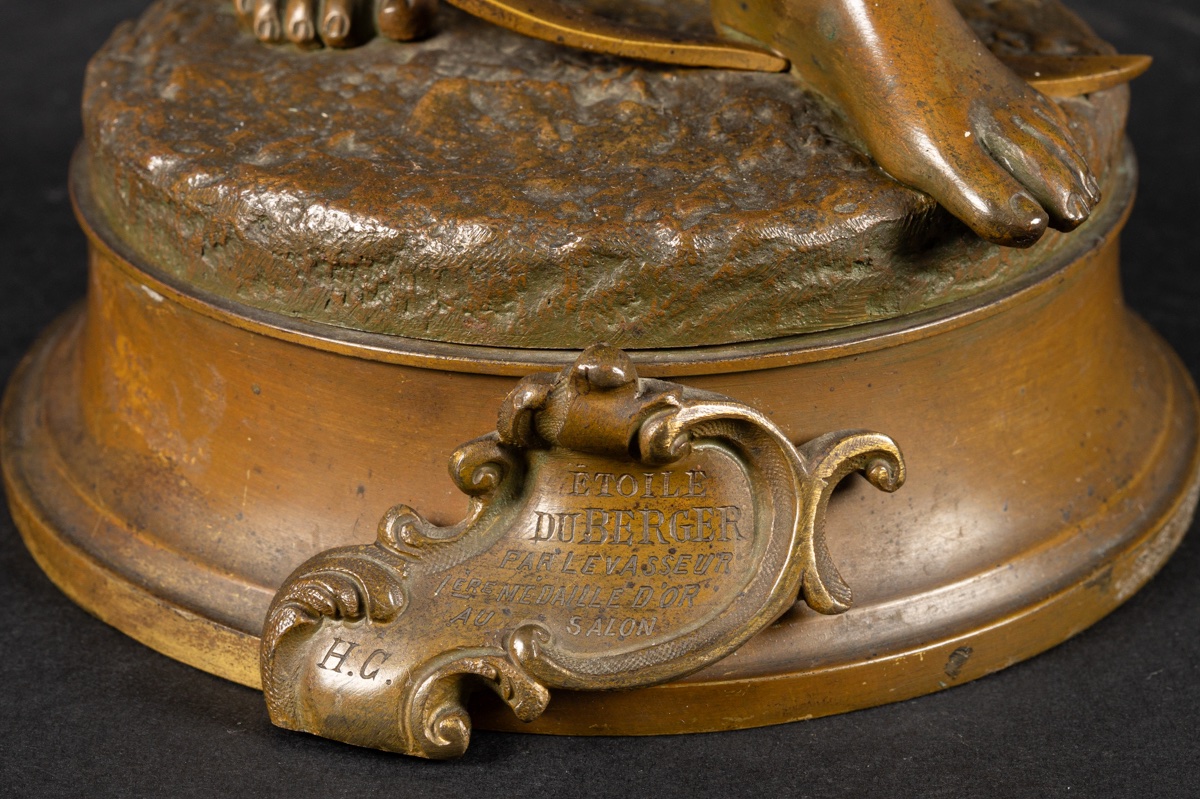 Shepherd's Star, Henri Louis Levasseur (1853-1934), Bronze, France, 19th Century -photo-6