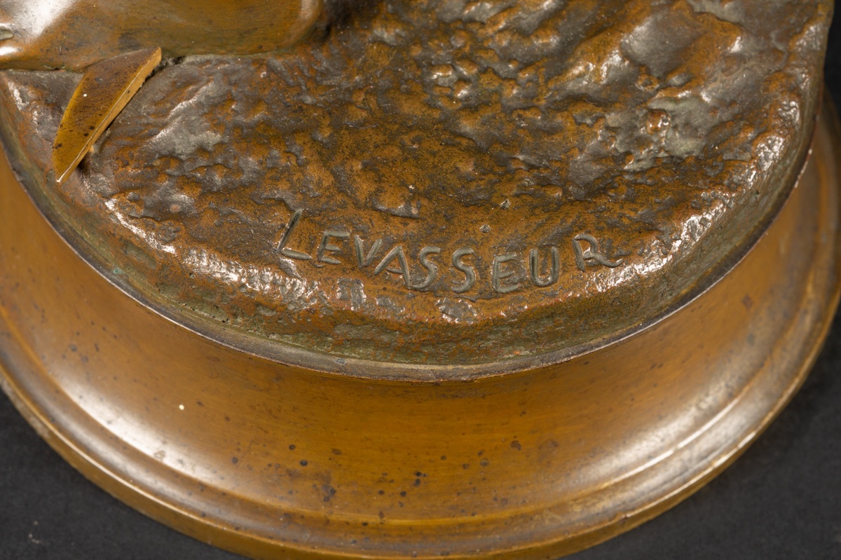 Shepherd's Star, Henri Louis Levasseur (1853-1934), Bronze, France, 19th Century -photo-7