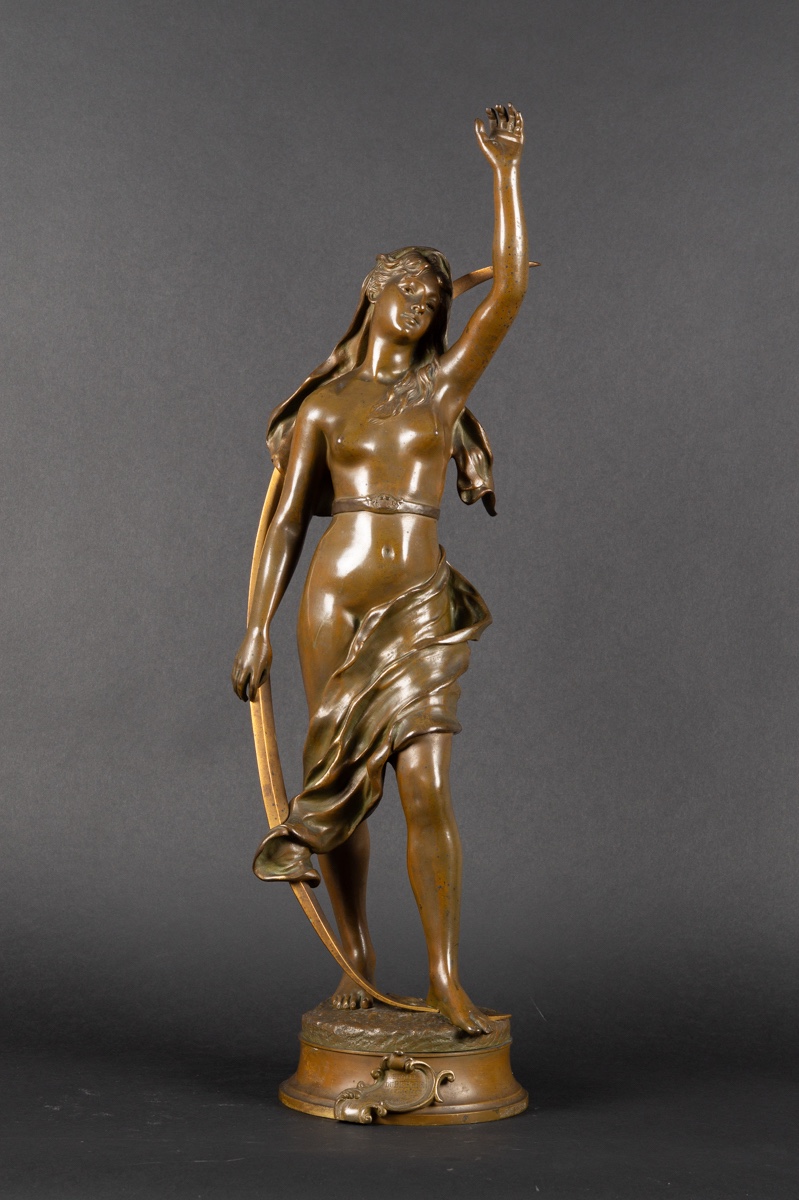 Shepherd's Star, Henri Louis Levasseur (1853-1934), Bronze, France, 19th Century 