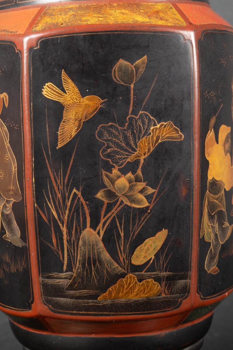 Vase en bronze décoré de laque, Chine/Japon, XIXe siècle. -photo-4