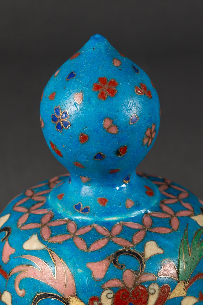 Vase With Lid, Signed, Totai Shippo, Japan, Meiji Period (1868-1912). -photo-2