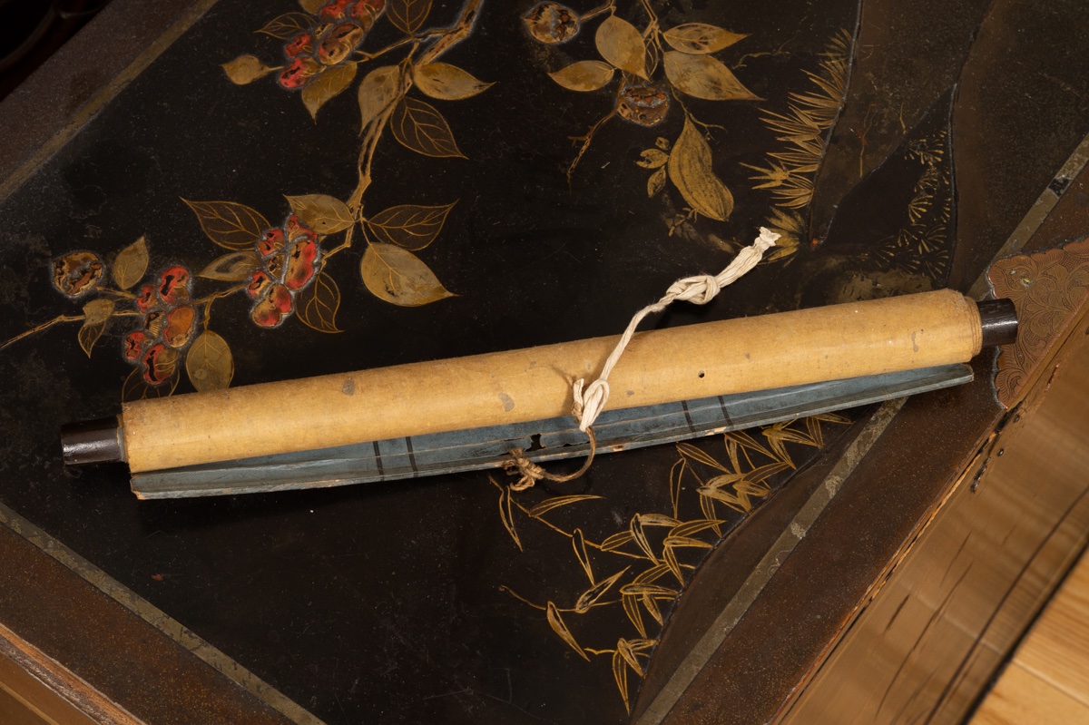 Bouddha avec des figures, gravure sur bois, kakemono, Japon, période Edo, XIXe siècle.-photo-8