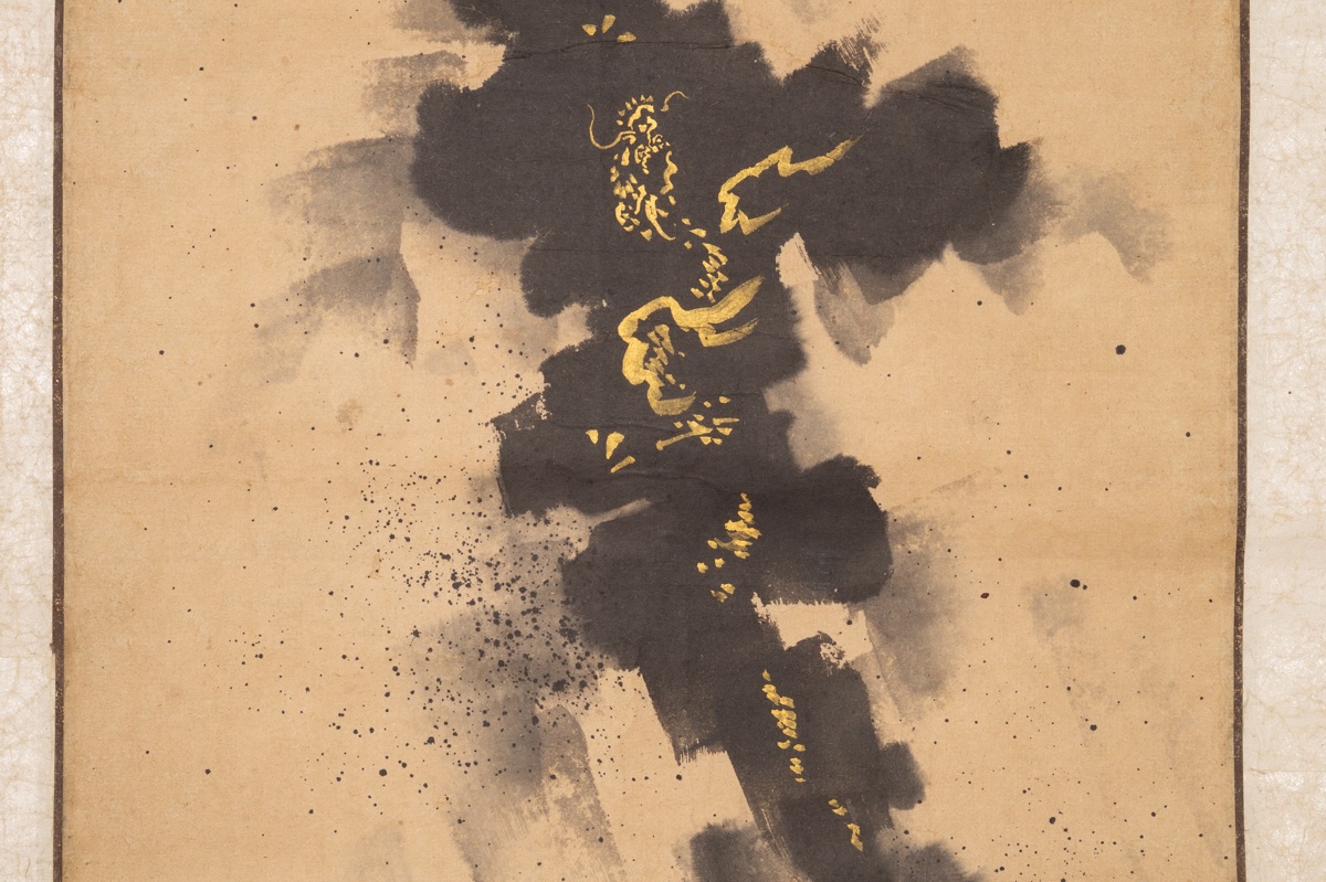 Dragon And Mount Fuji, Tani Bunchō?, Kakemono, Japan, 19th Century.-photo-3