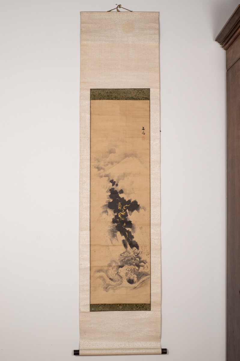 Dragon And Mount Fuji, Tani Bunchō?, Kakemono, Japan, 19th Century.