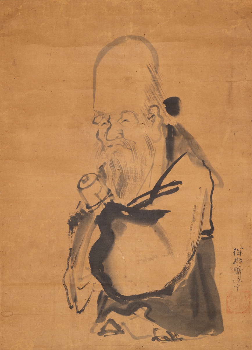 Jurōjin, Kanō Tan'yū? Kakemono, Sumi-e, Japan, Edo Period, 17th-18th Century. -photo-3