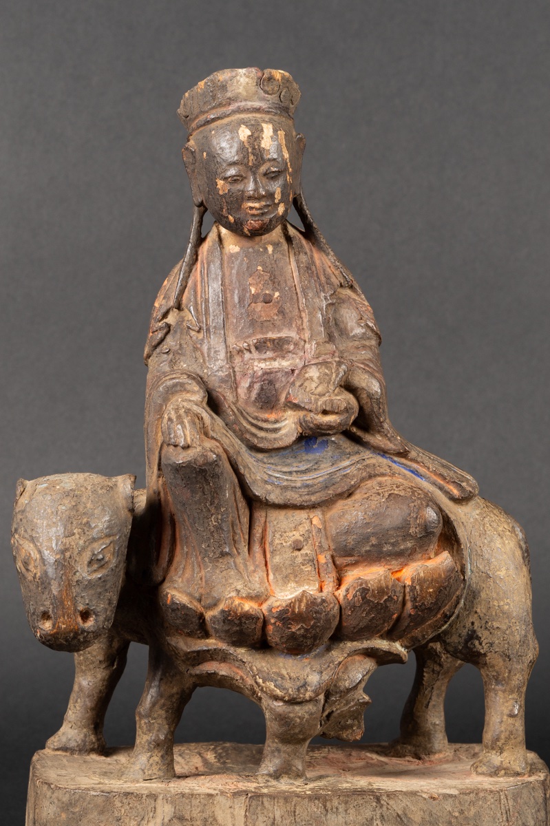 Bodhisattva On A Cow, China, Qing Dynasty, 18th-19th Century -photo-1