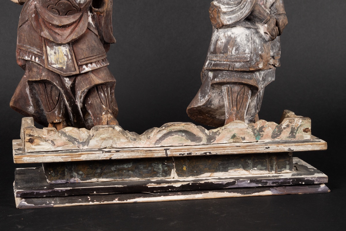 Two Celestial Generals, Japan, Edo Period, 17th Century. -photo-2