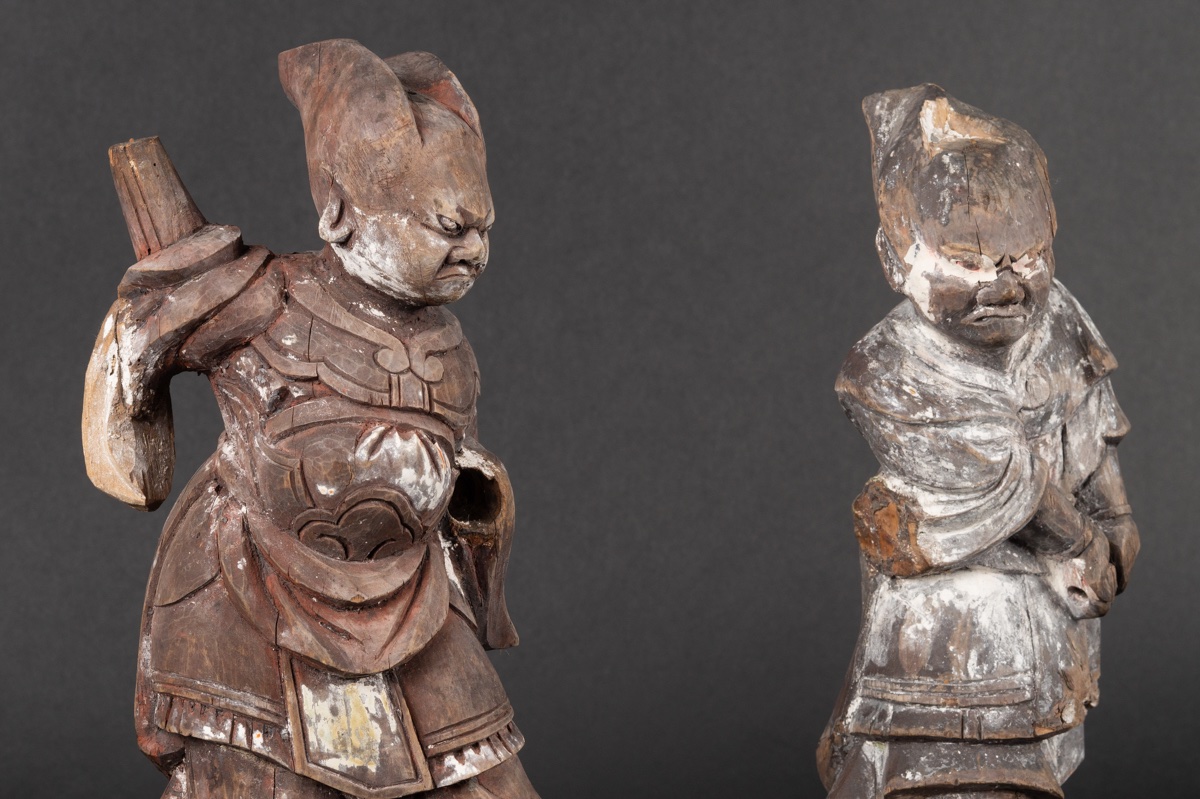 Two Celestial Generals, Japan, Edo Period, 17th Century. -photo-3
