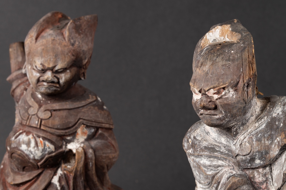 Two Celestial Generals, Japan, Edo Period, 17th Century. -photo-6