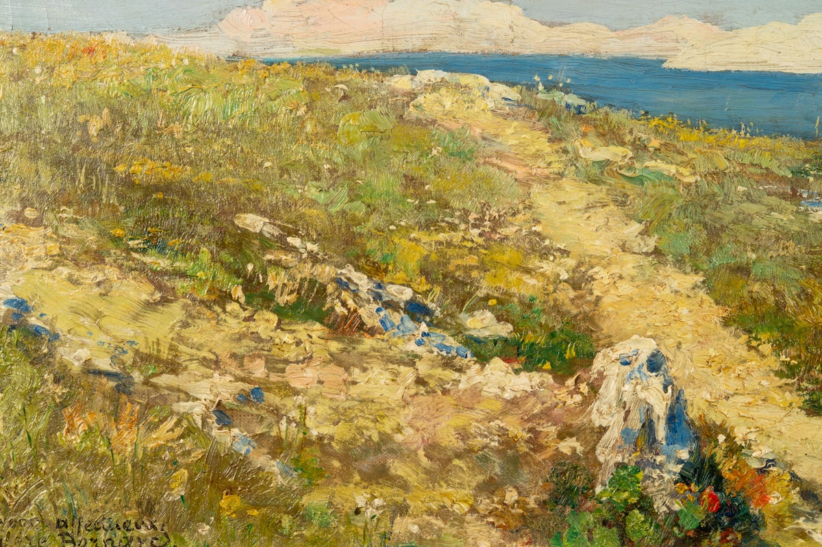 Mediterranean Landscape, Valère Bernard (1860-1936), Oil On Canvas, 19th-20th Century -photo-5