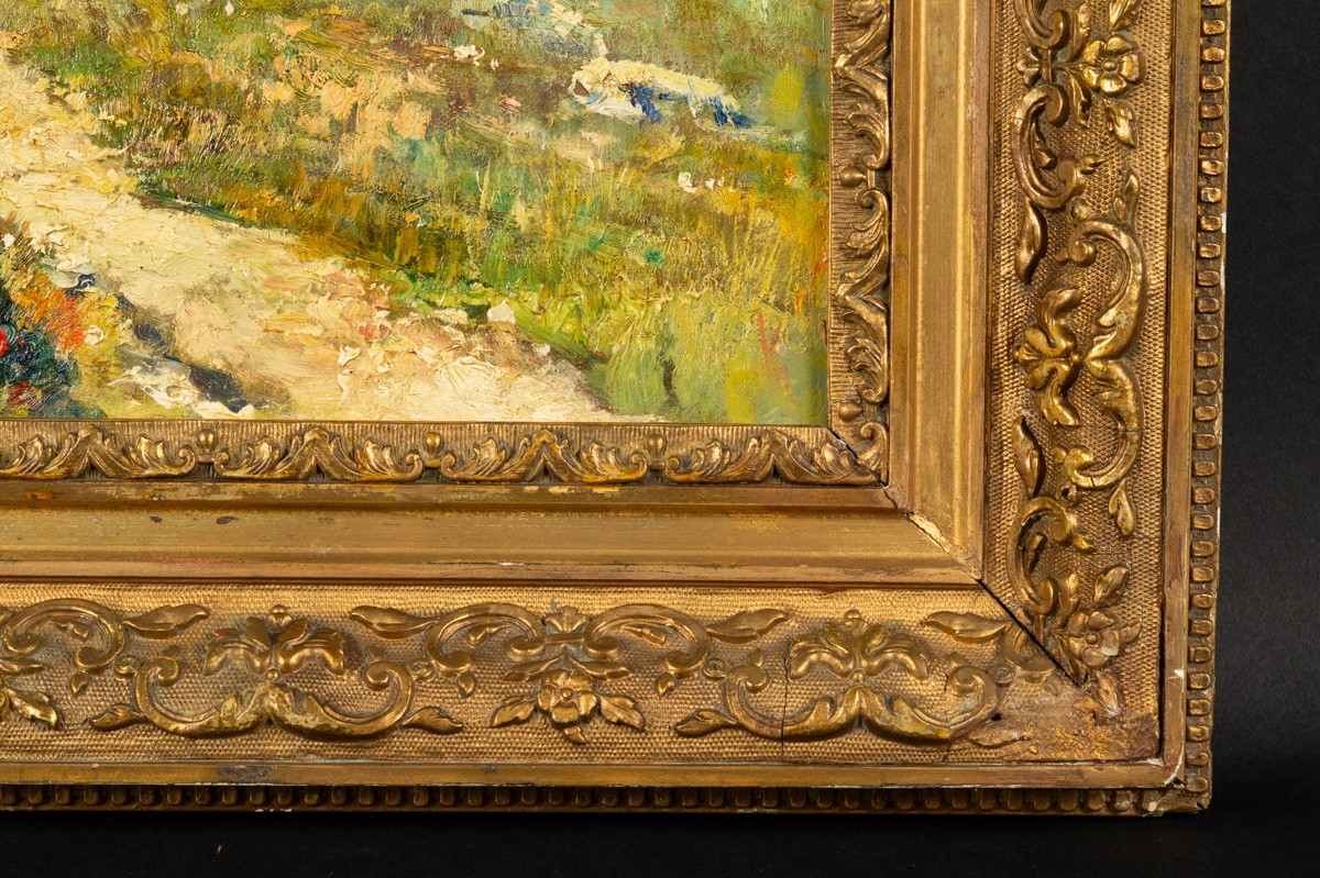 Mediterranean Landscape, Valère Bernard (1860-1936), Oil On Canvas, 19th-20th Century -photo-7