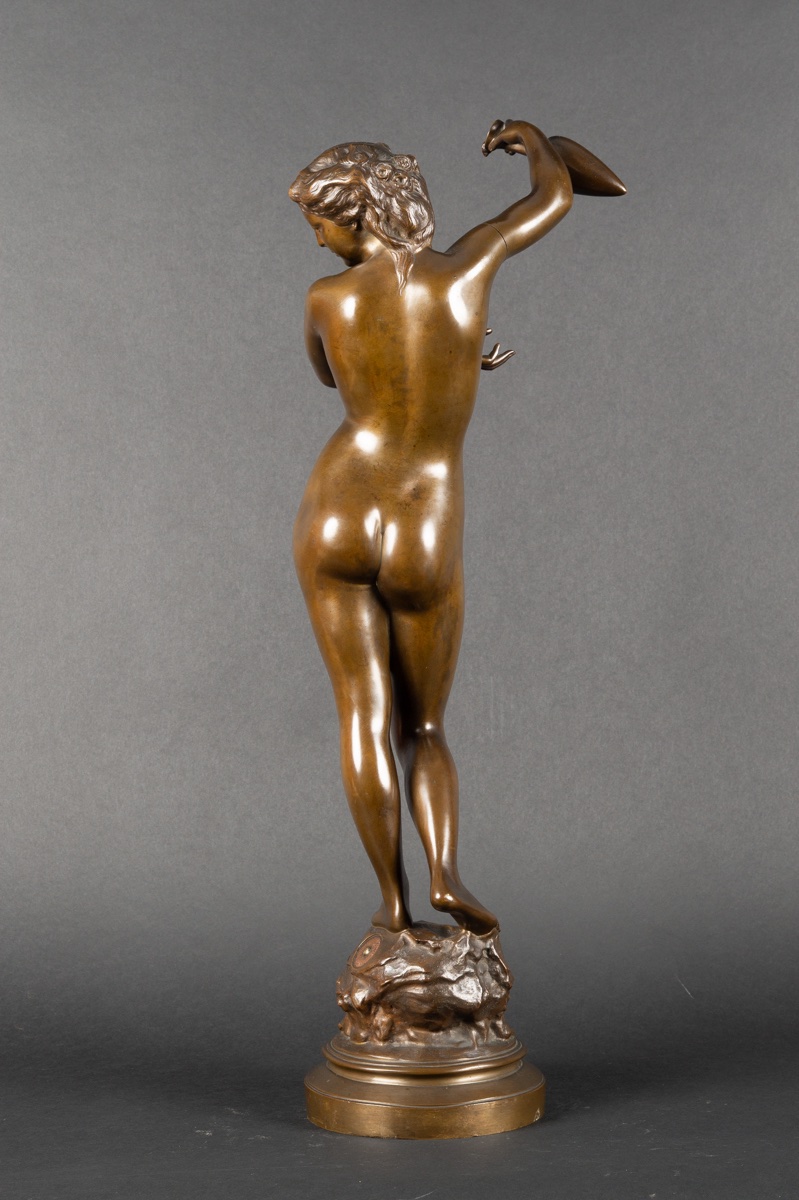 Femme à l'amphore, bronze, Val D’Osne, 58 boulevard Voltaire, Paris, XIXe siècle. -photo-4