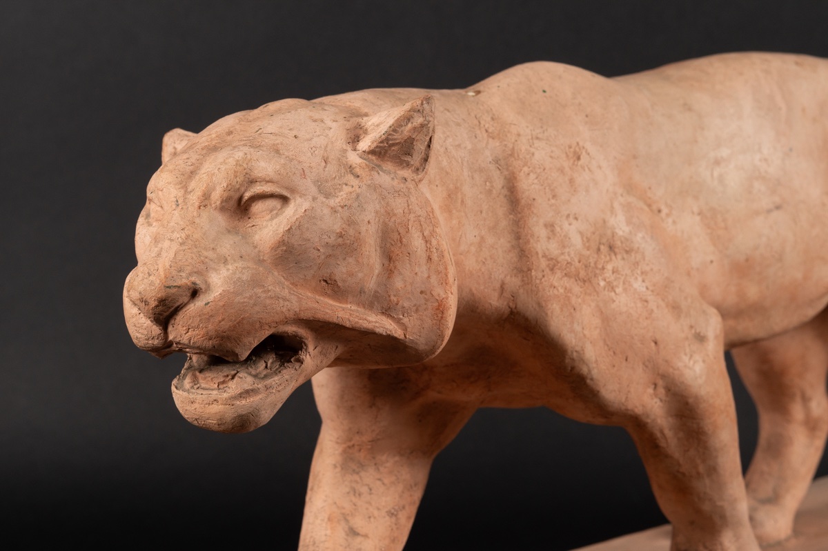 Walking Tiger, Henri Bargas, Art Deco, France, 1920s-1930s.-photo-6