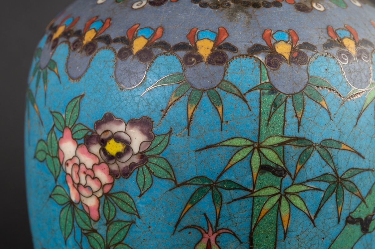 Vase, Matsuoka, Totai Shippo, Japon, époque Meiji (1868-1912). -photo-5