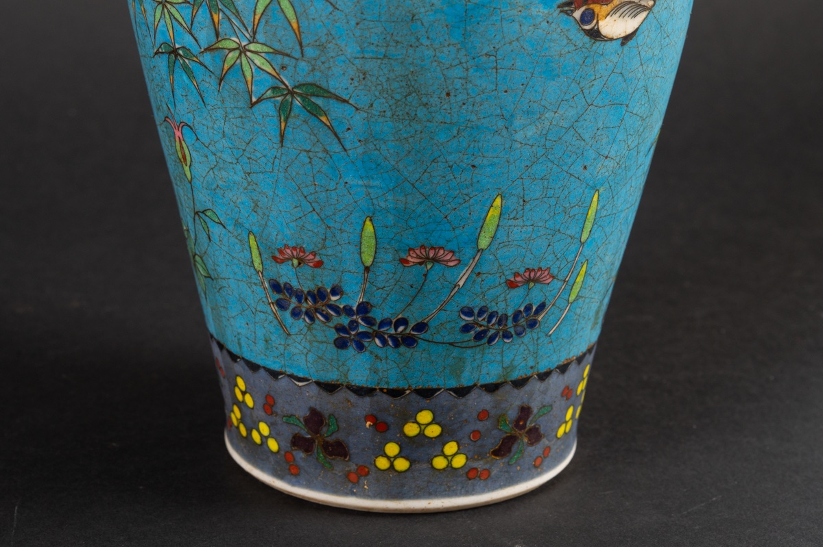 Vase, Matsuoka, Totai Shippo, Japon, époque Meiji (1868-1912). -photo-6