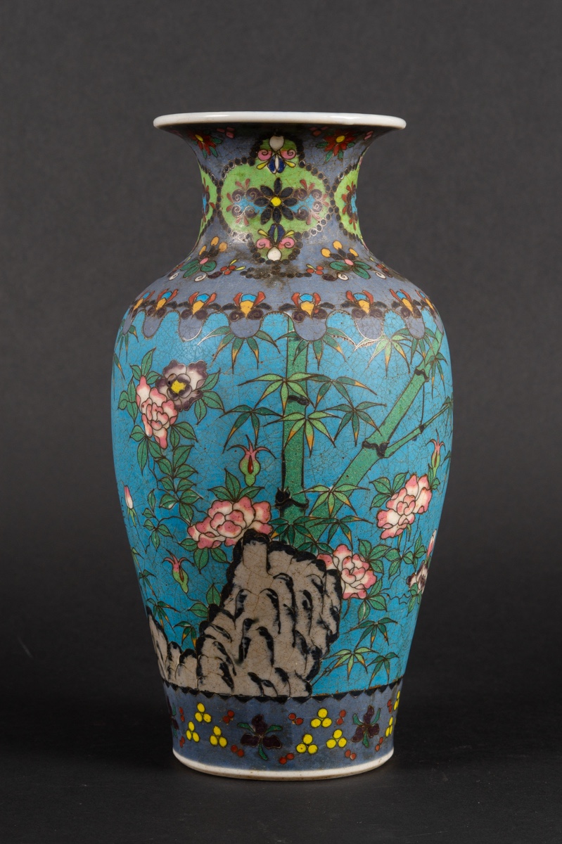 Vase, Matsuoka, Totai Shippo, Japon, époque Meiji (1868-1912). 