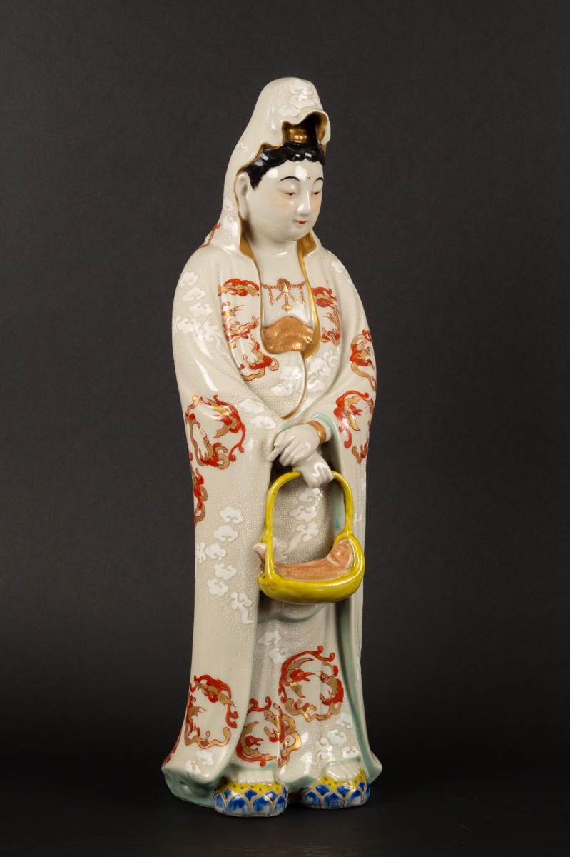 Kannon Bosatsu, Kutani, Kogetsu, Japan, Meiji Period (1868-1912).  -photo-2
