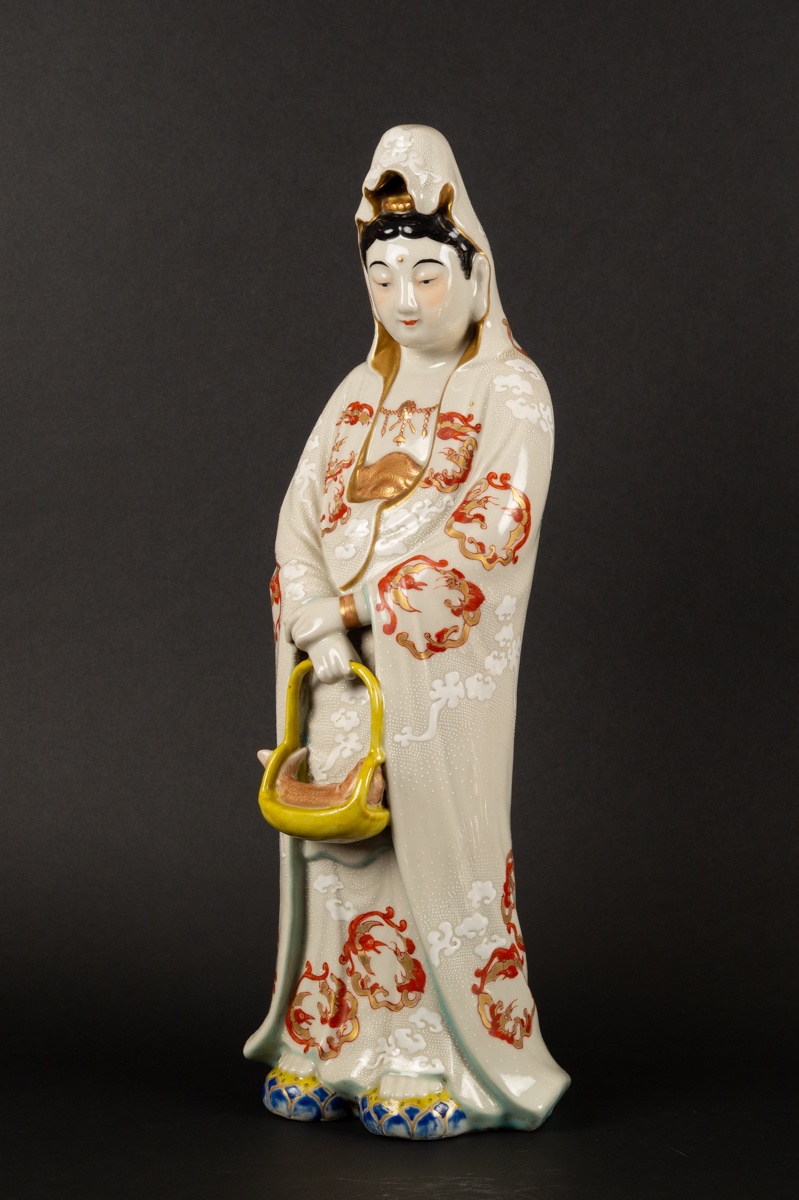 Kannon Bosatsu, Kutani, Kogetsu, Japan, Meiji Period (1868-1912).  -photo-3